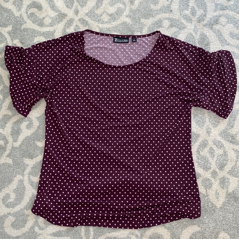 New York & Company Polka Dot Blouse